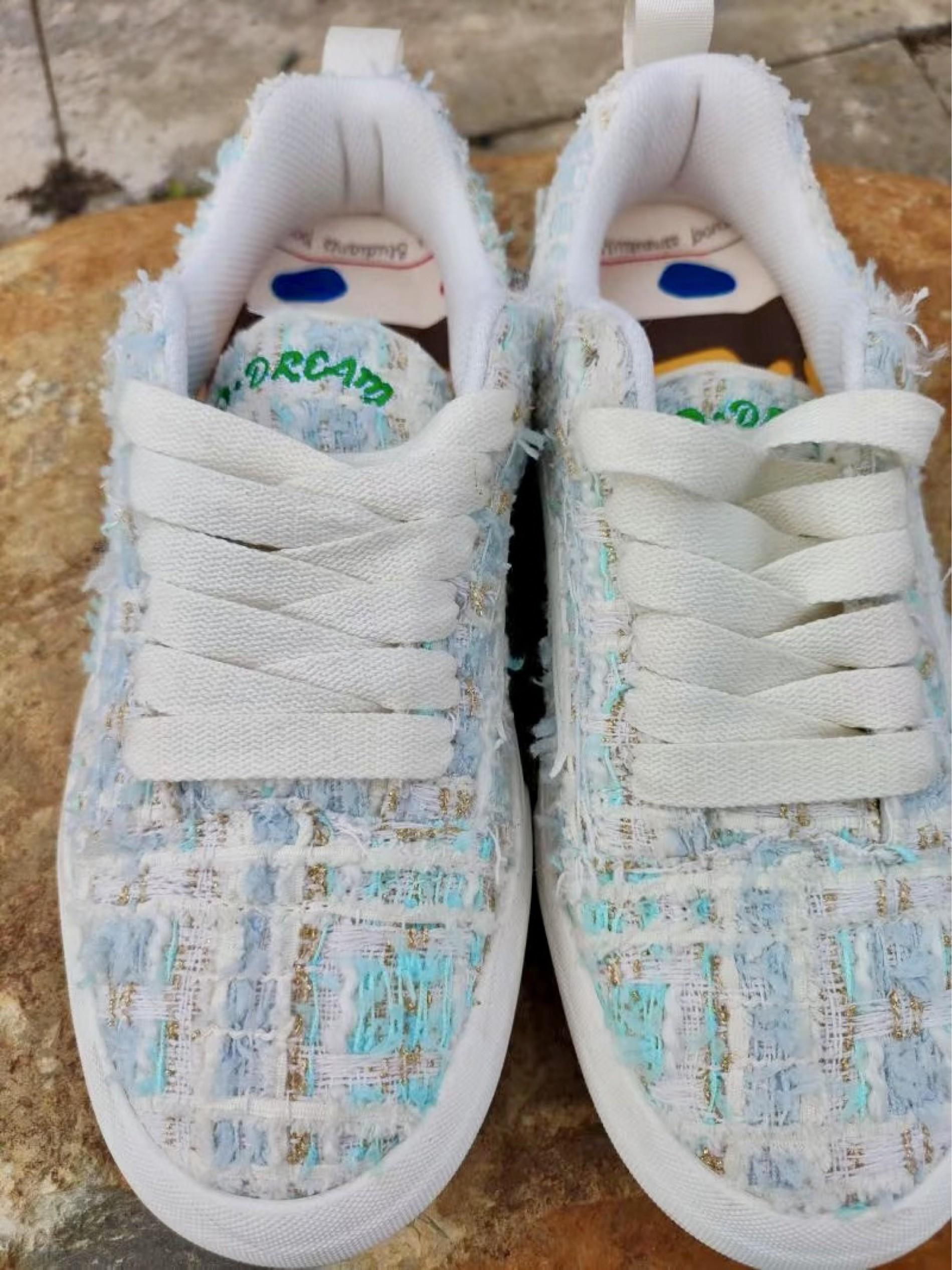 解锁夏日清凉密码!毕加索水光蓝面包鞋